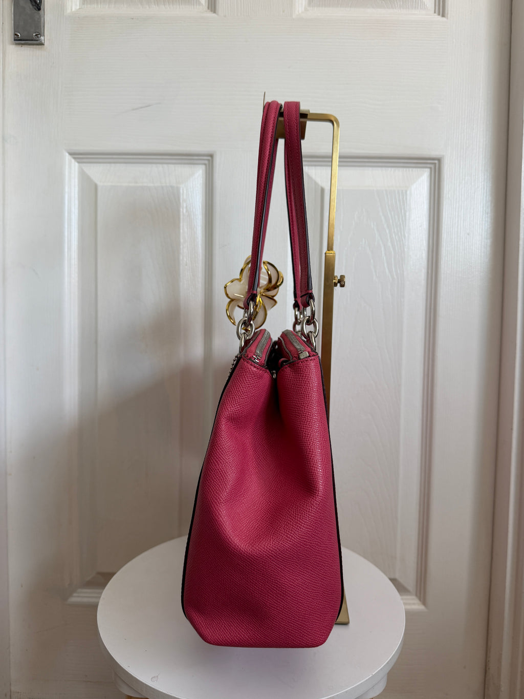 Coach Christie carryall hot pink