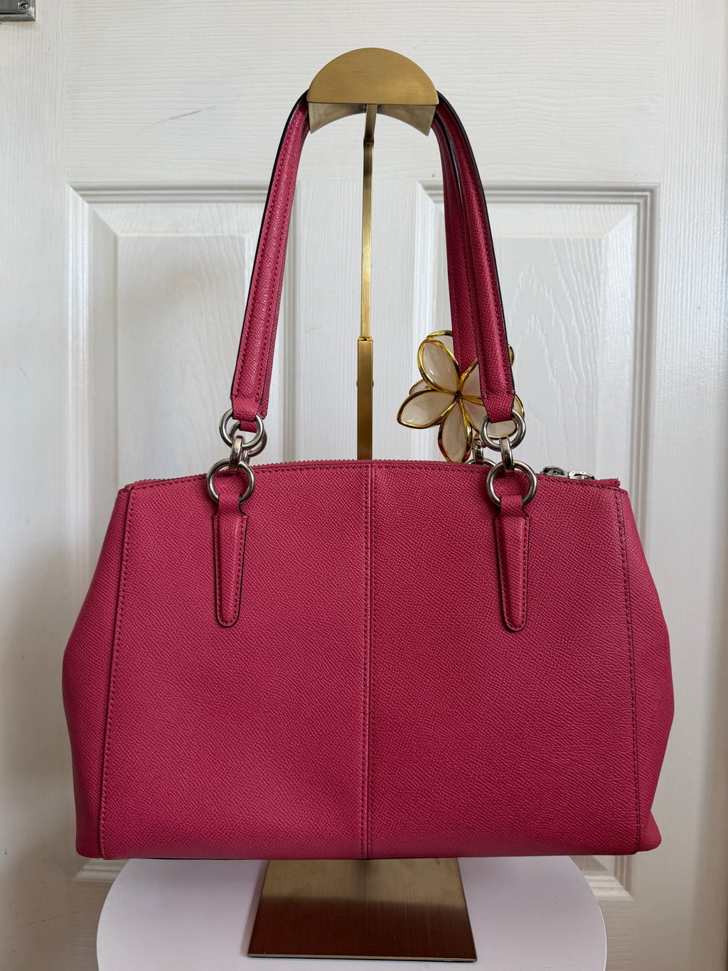 Coach Christie carryall hot pink