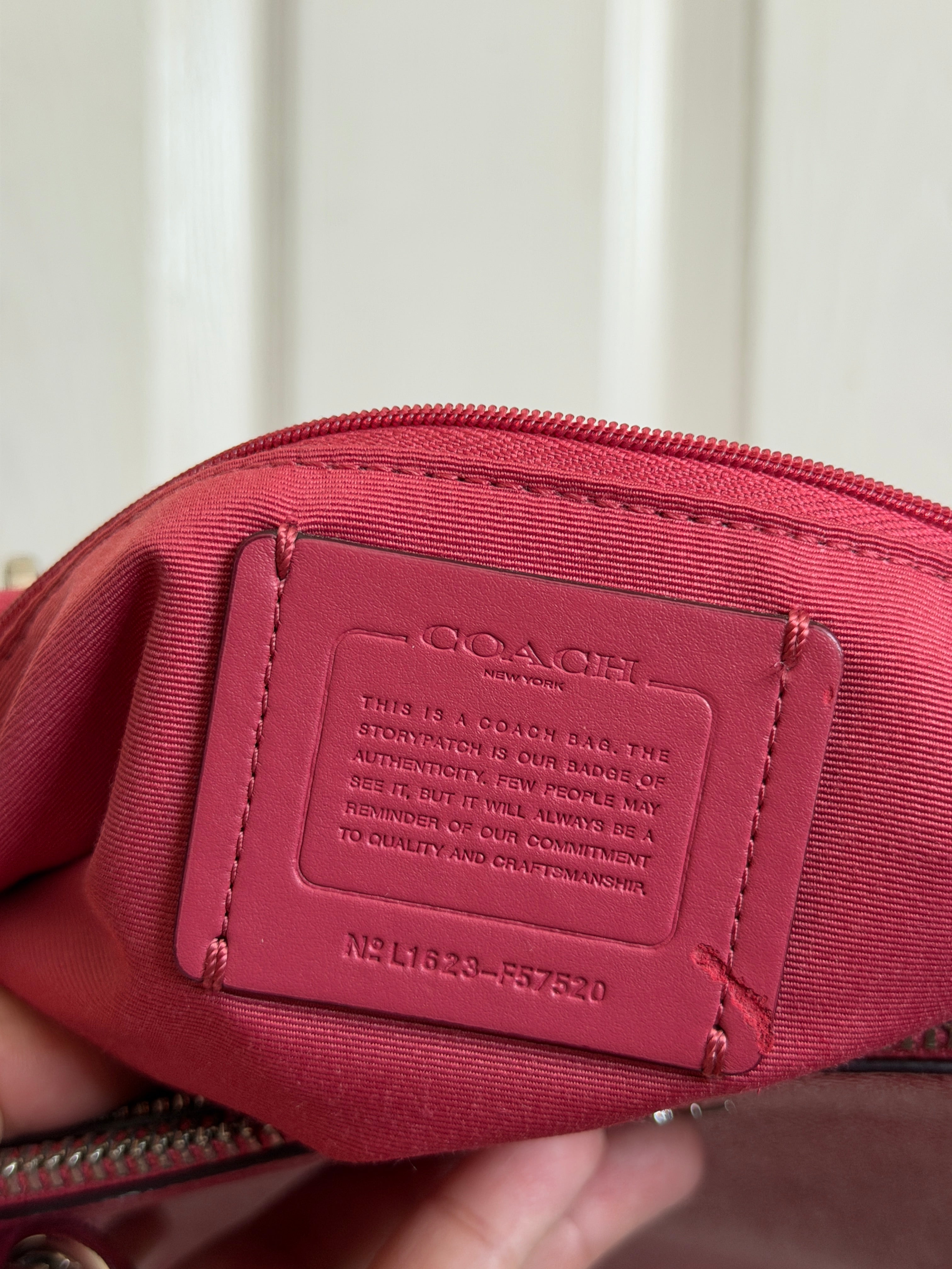Coach Christie carryall hot pink