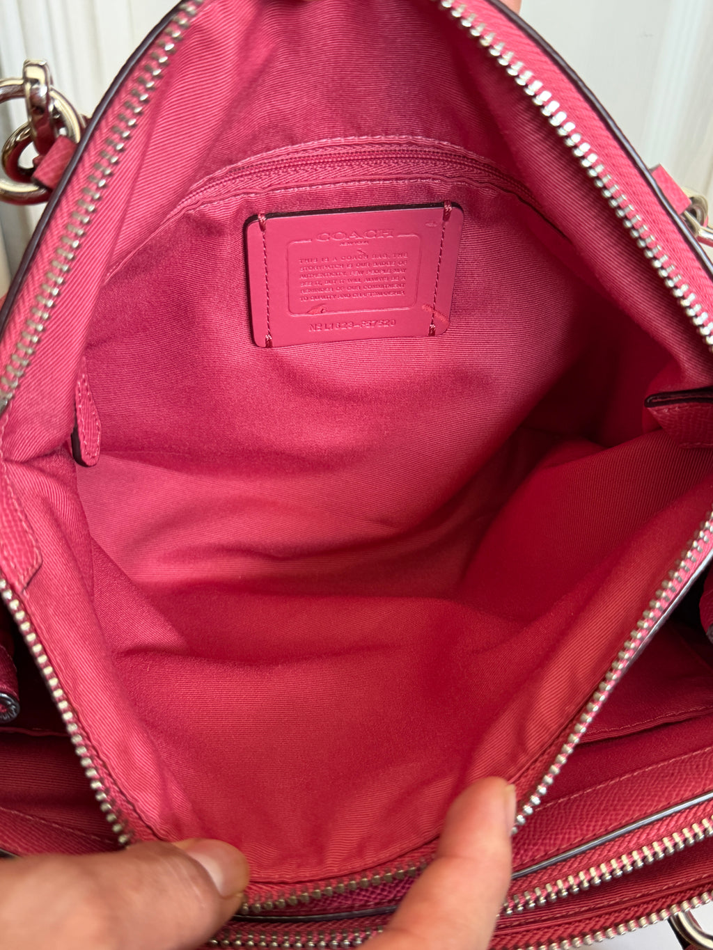 Coach Christie carryall hot pink