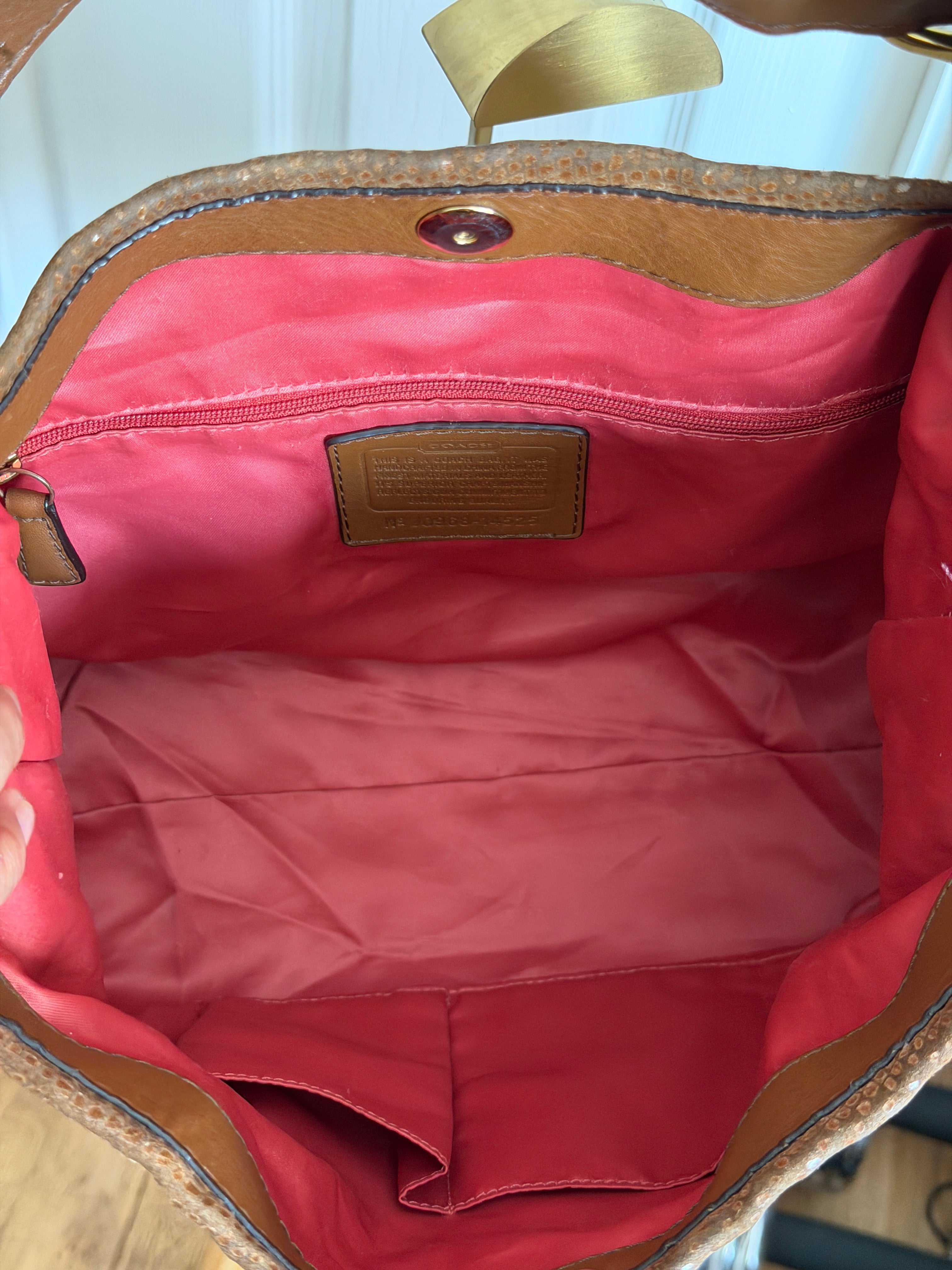 Coach Peyton signature sateen hobo bag
