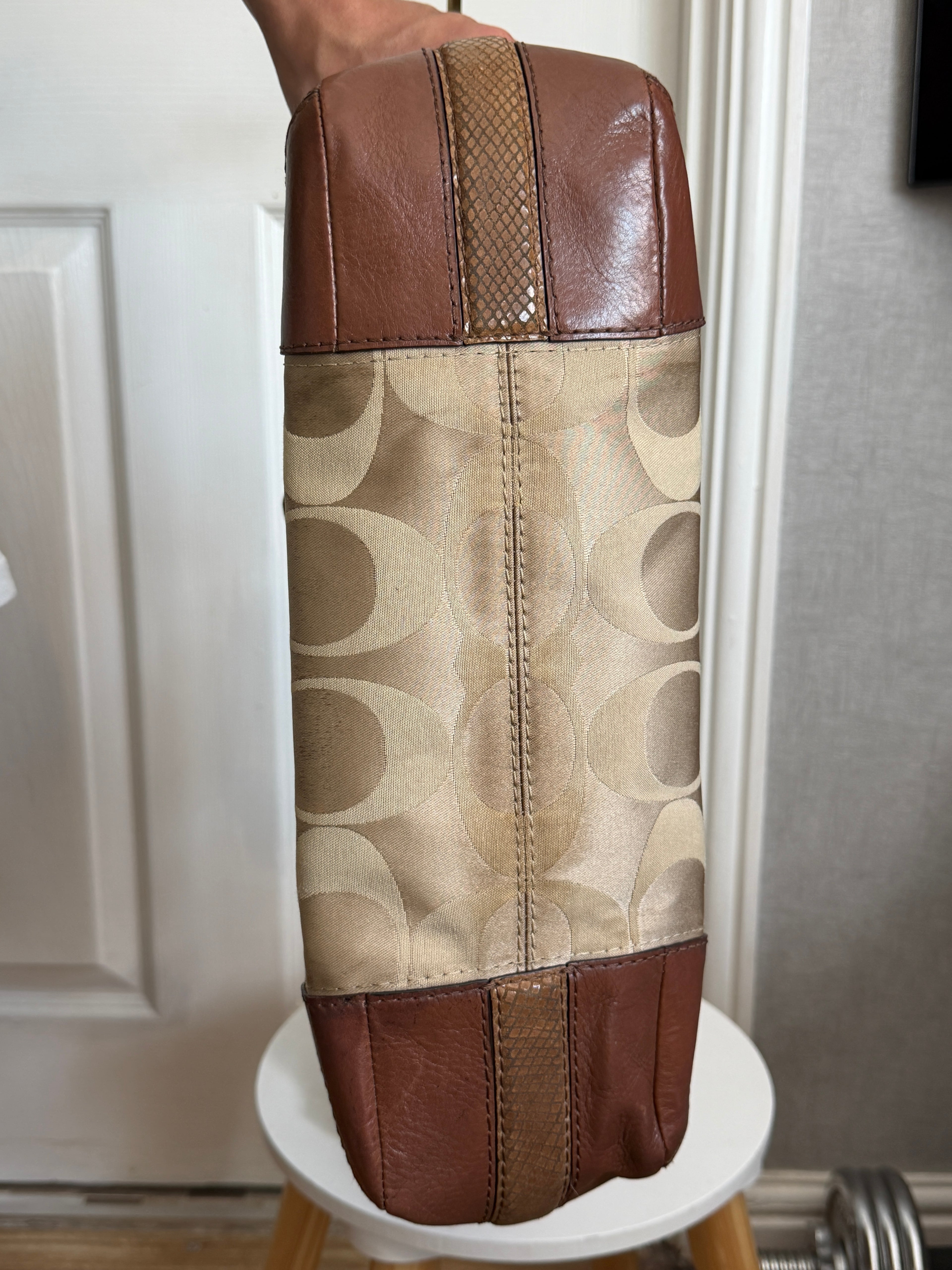 Coach Peyton signature sateen hobo bag