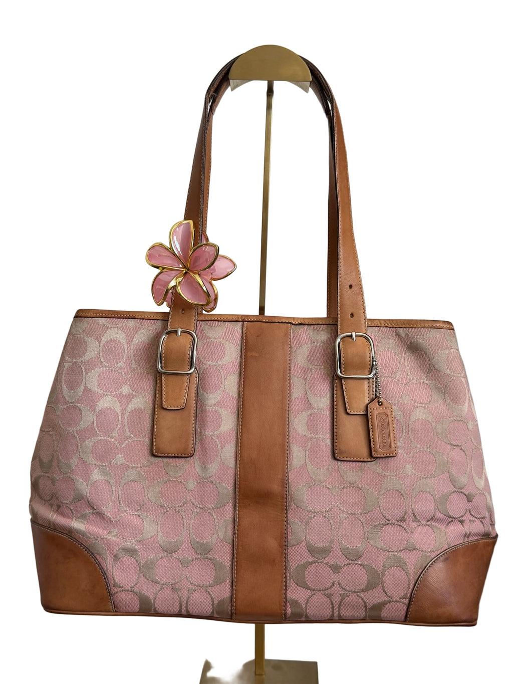 Coach signature canvas tote bag