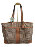 Coach signature canvas baby bag tote