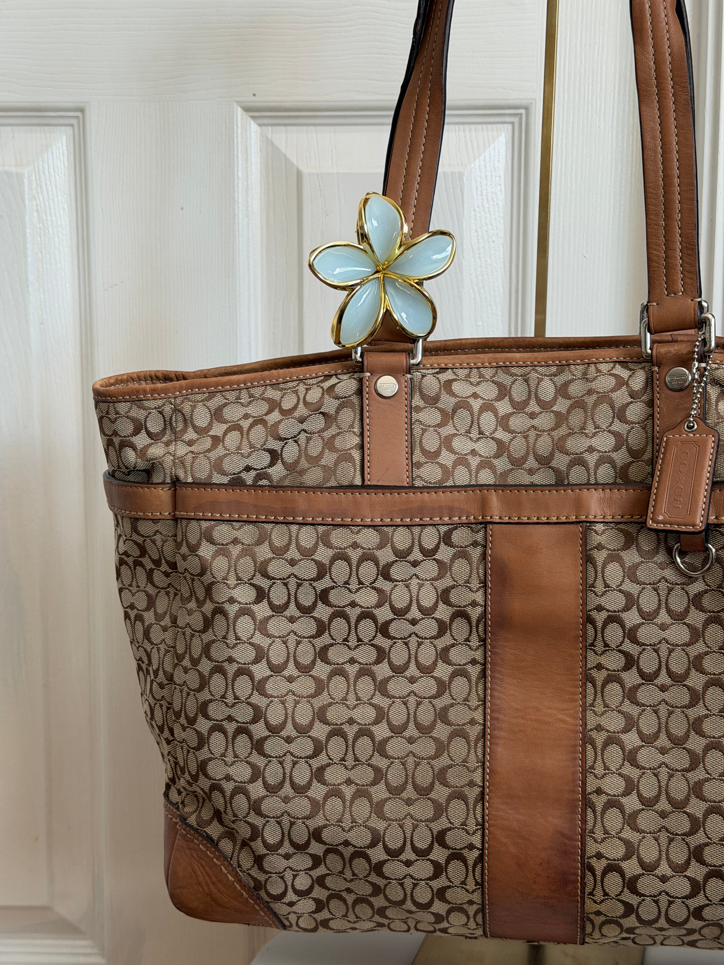 Coach signature canvas baby bag tote