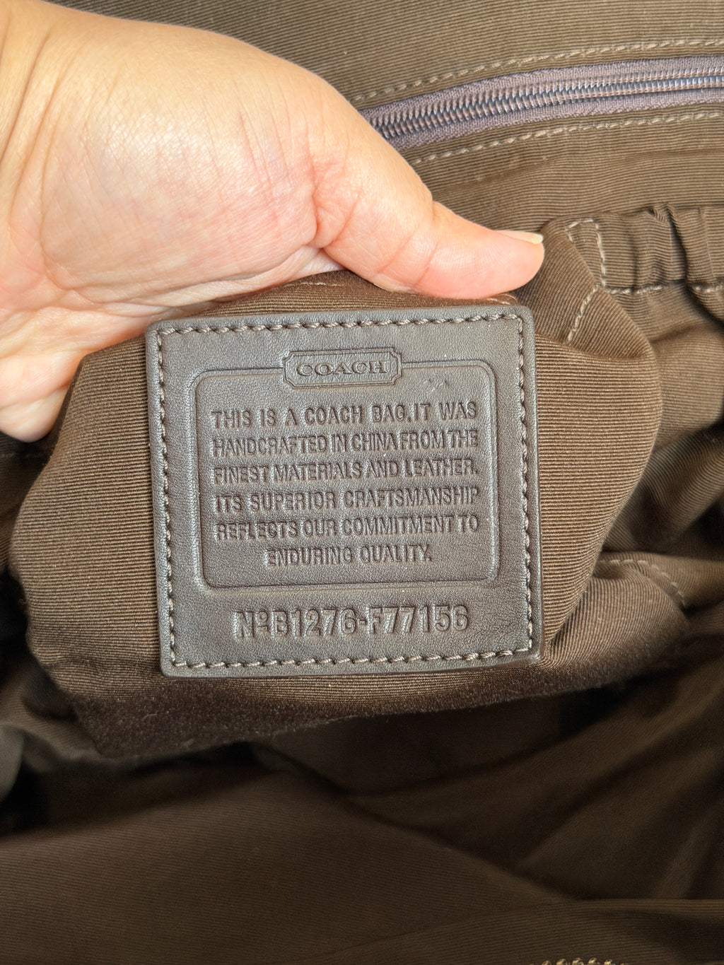 Coach signature canvas baby bag tote